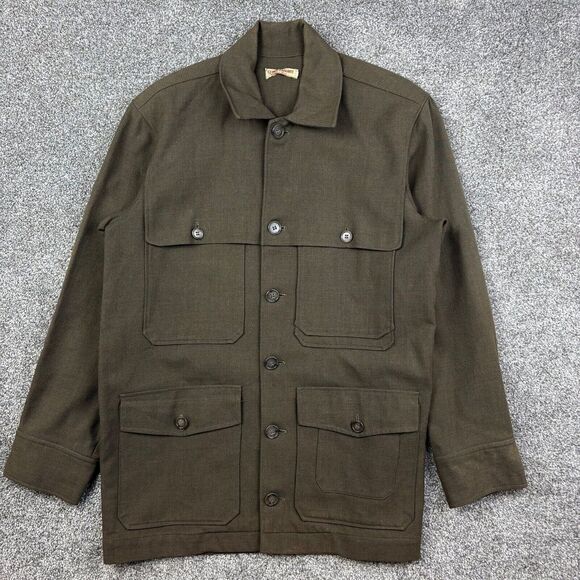 ジャケット・アウター 50s Days WHIPCORD MACKINAW CRUISER Vintage 50s Cruiser Jacket Mens Medium Green Whipcord Wool